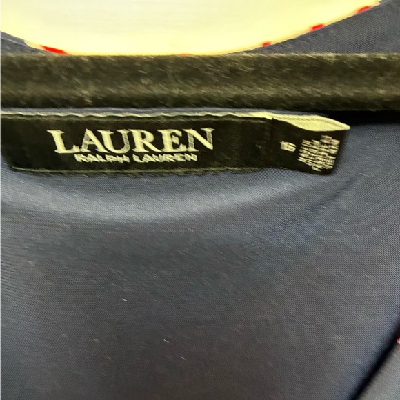 Ralph Lauren Navy Floral Long Sleeve Dress - Picture 3 of 5